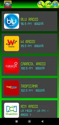 Emisoras de Colombia android App screenshot 0